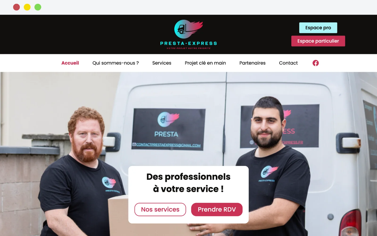 Site internet réalisé par VEM