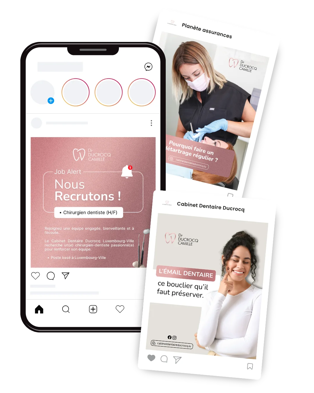 Réalisation VEM · réseaux sociaux et contenu